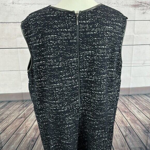 Nic Zoe Dress Womens 2X XXL Black Midi Career Office Knit Zip Capsule - Picture 4 of 11